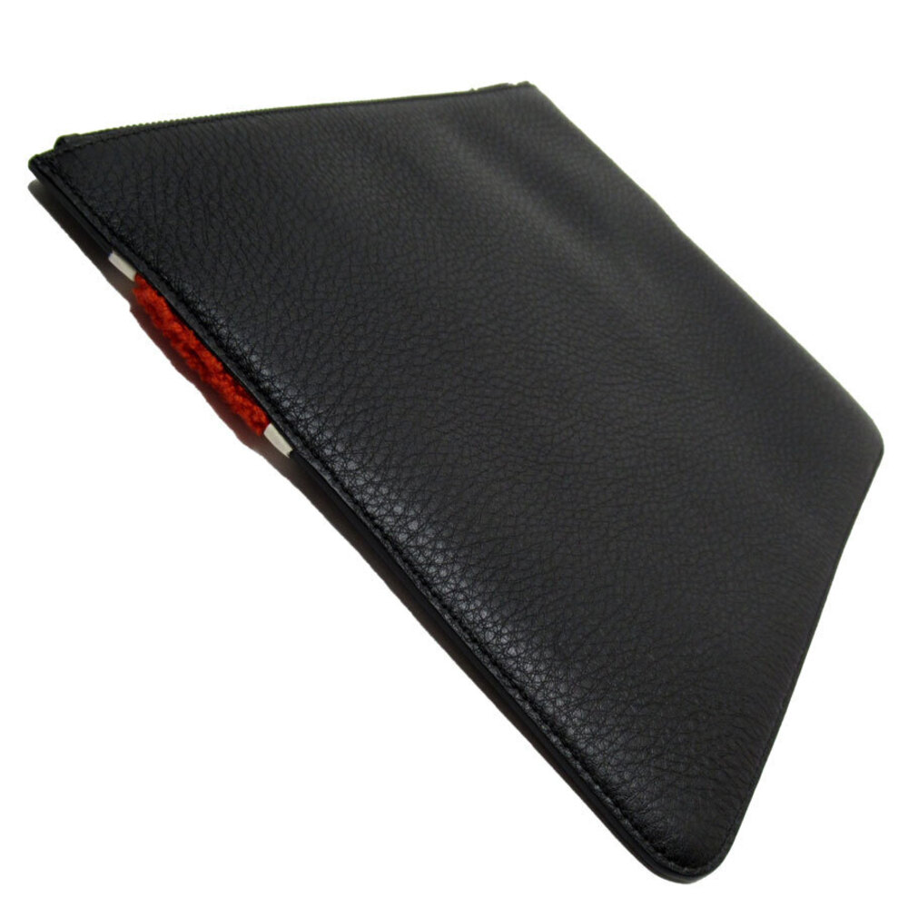 Givenchy orange Blue leather white bag clutch Navy pile towel black
